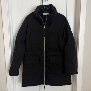 Varley wool puffer coat black size large